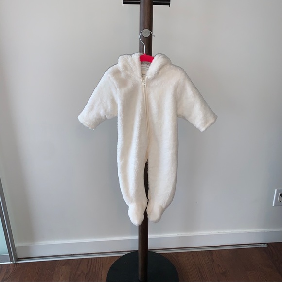 Cosy Fleece Bear Pramsuit - Picture 2 of 2